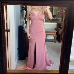 Pink Dave & Johnny prom dress